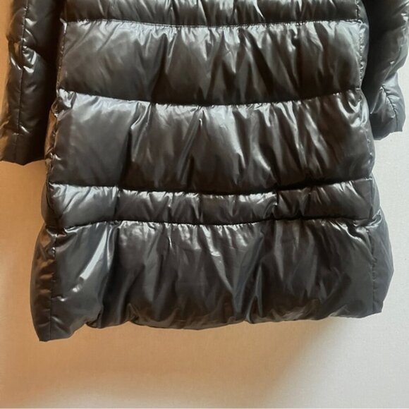 Time Duck Feather Down Puffer Jacket Mid Length Black Size M - Picture 4 of 13